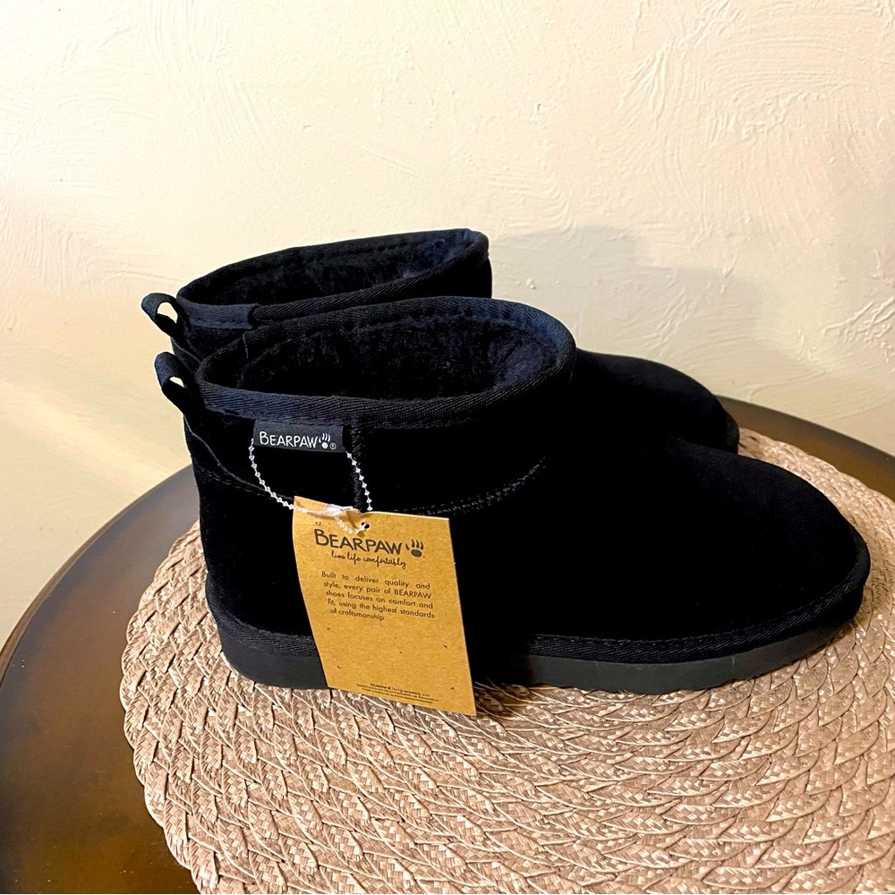BearPaw Women's Classic Black Booties